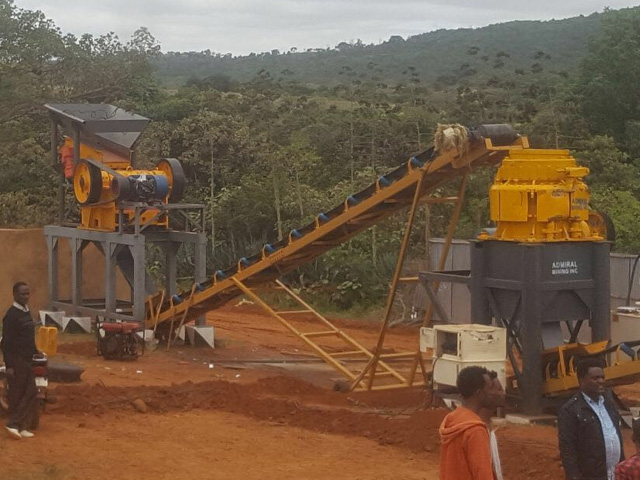 埃塞俄比亚100t/天金矿破碎生产线